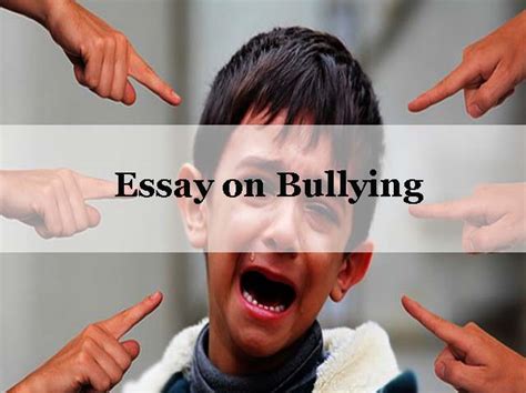 sample essay  bullying