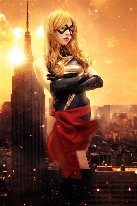 Ms Marvel Carol Danvers Cosplay Sexy Superhero Costumes Luscious