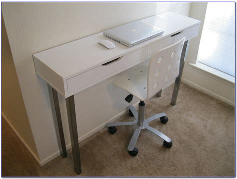 small narrow desk  drawers desk home design ideas wprp