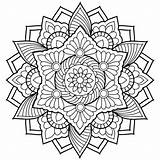 Mandalas Meditar Relajarse Pintar sketch template