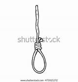 Hangman Noose Freehand Drawn Shutterstock sketch template