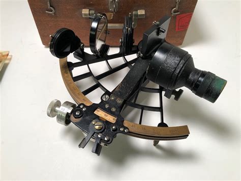 rare nautical instrument c plath kriegsmarine trommel sextant 28459