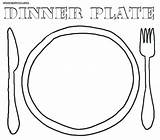 Plate Coloring Food Pages Print Sheet Color Printable Dinner Plates Empty Seder Getcolorings Clipart Clipartbest Healthy sketch template