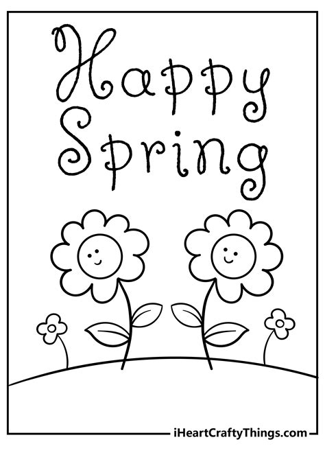 printable spring coloring page updated  coloring home