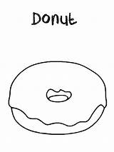 Donut Doughnut Dunkin Bestcoloringpagesforkids Sprinkles Birthday sketch template