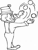 Coloring Pages Clown Juggling Circus Sherriallen Gif sketch template