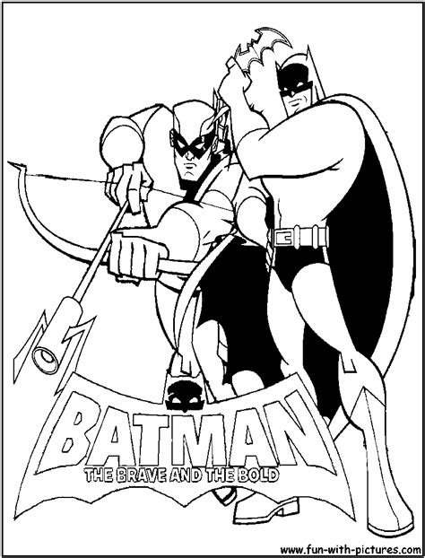 batman greenarrow coloring page cartoon network coloring pages pinterest batman and free