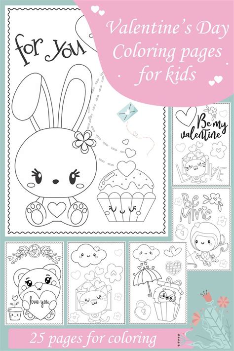 valentines day coloring pages coloring book   valentines day