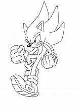 Sonic Super Drawing Coloring Pages Golden Computer Lineart Getdrawings Deviantart sketch template