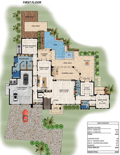 luxury  story modern style house plan  plan