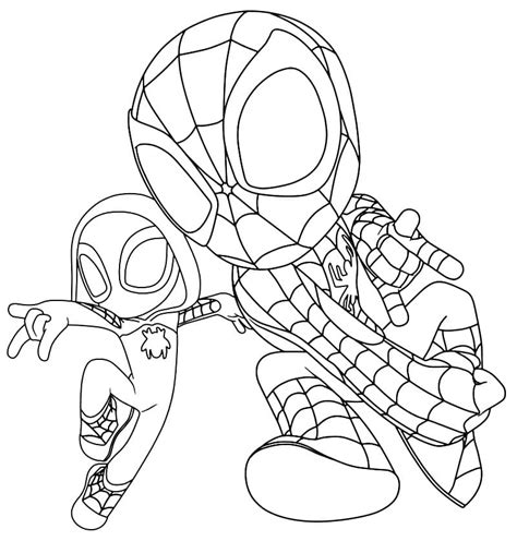 spidey   amazing friends  coloring page  printable