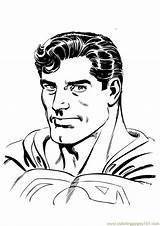 Superman Coloring Pages Face Template sketch template