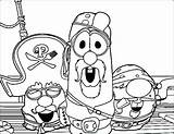 Veggie Tales Pages Coloring Getcolorings sketch template