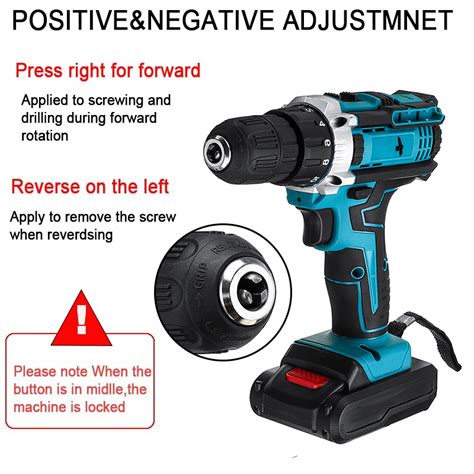 electric drill driver power drills     battery led light