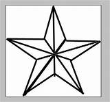 Star Nautical Outline Clipart Cliparts Library Drawing Christmas Clip sketch template