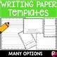 writing paper template   literacy dive tpt