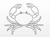 Crab Drawing Draw Crabs Sea Drawings Wikihow Step Krill Fish Geometric Easy Simple Line Pencil Animal Creatures Claw Fan Symmetrical sketch template