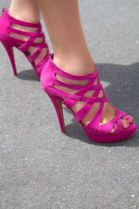 hot pink heels ideas  pinterest hot pink shoes pink heels