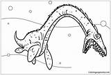 Plesiosaurus Coloring Pages Dinosaur Color Colouring Dinosaurs Sheets Coloringpagesonly sketch template