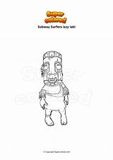 Laki Izzy Surfers Ausmalbild Coloriage Supercolored sketch template