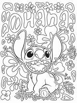 Ohana Lilo Disney sketch template