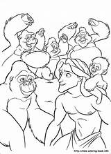 Tarzan Coloring Malebog sketch template
