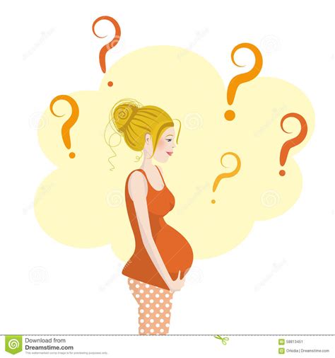 pregnancy questions shadow royalty free illustration cartoondealer