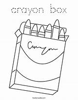 Crayon Box Coloring Built California Usa sketch template