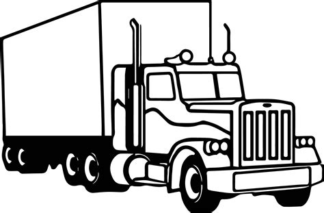 cool semi truck coloring pages coloring pages