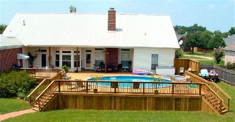 ground  pool love   deck surrounds