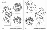 Reef Diorama Corals Brain sketch template