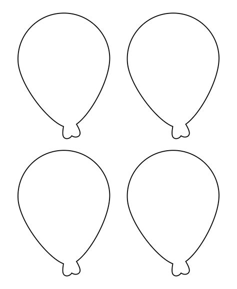 balloon template  printable printable form templates  letter