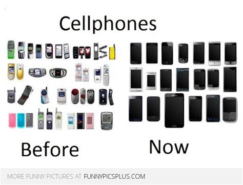 Mobile Phones Before And Now Funny Pictures