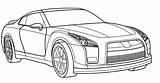 Gtr Coloring Cadillac Dibujos R35 Car R32 Malvorlagen Zeichnungen Carscoloring Nz sketch template