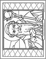 Saint Benedict sketch template