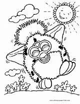 Coloring Pages Furby Cartoon Furbies Printable Color Character Sheet Sheets Kids Print Coloringpages1001 Found Tweet sketch template