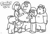 Family Guy Coloring Pages Members Printable Color Kids sketch template