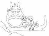 Totoro Coloringhome sketch template