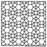 Coloring Tessellation Pages Patterns Geometric sketch template