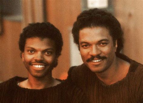 Billy Dee Williams With His Son Corey Dee Williams On The Set Of Return