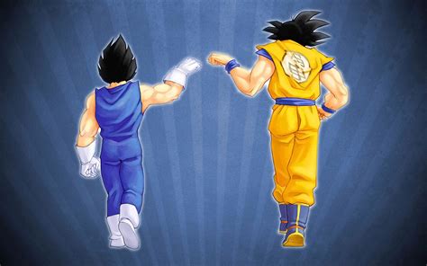 Goku And Vegeta Fist Bump Hd Wallpaper Background Image 1920x1200