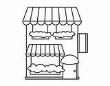 Store Coloring Grocery Coloringcrew sketch template