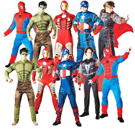 Marvel Superhero Mens Fancy Dress Avengers Comic Book