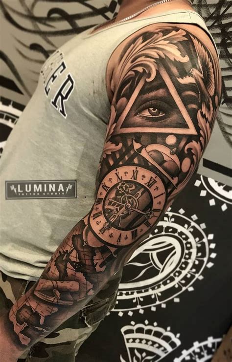 Pin De Tareef Tattoos Em Sleeve Tattoos Fotos Tatuagem