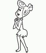 Wilma Flintstones Flintstone Flinstone Rudolph Pebbles Coloringsun sketch template