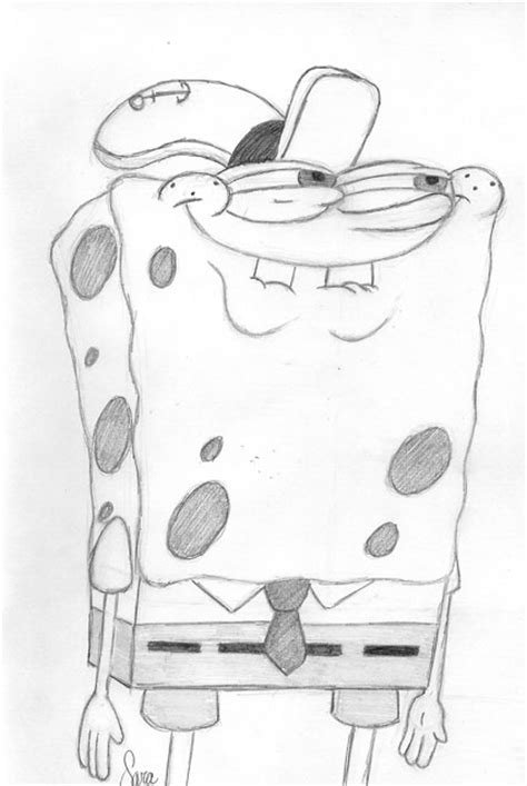 spongebob drawing  pepperbunbun  deviantart