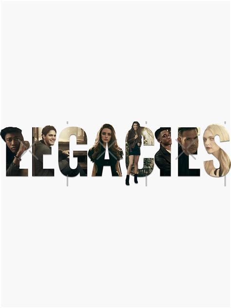 legacies characters logo sticker  sale  ansykd redbubble