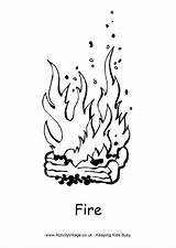 Fire Colouring Pages Coloring Color Activity Activityvillage Winter Village Explore Printable Getcolorings sketch template