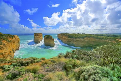 ocean australia beach rocks landscape wallpapers hd desktop