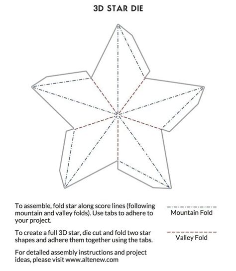 star die  paper star paper star lanterns star template